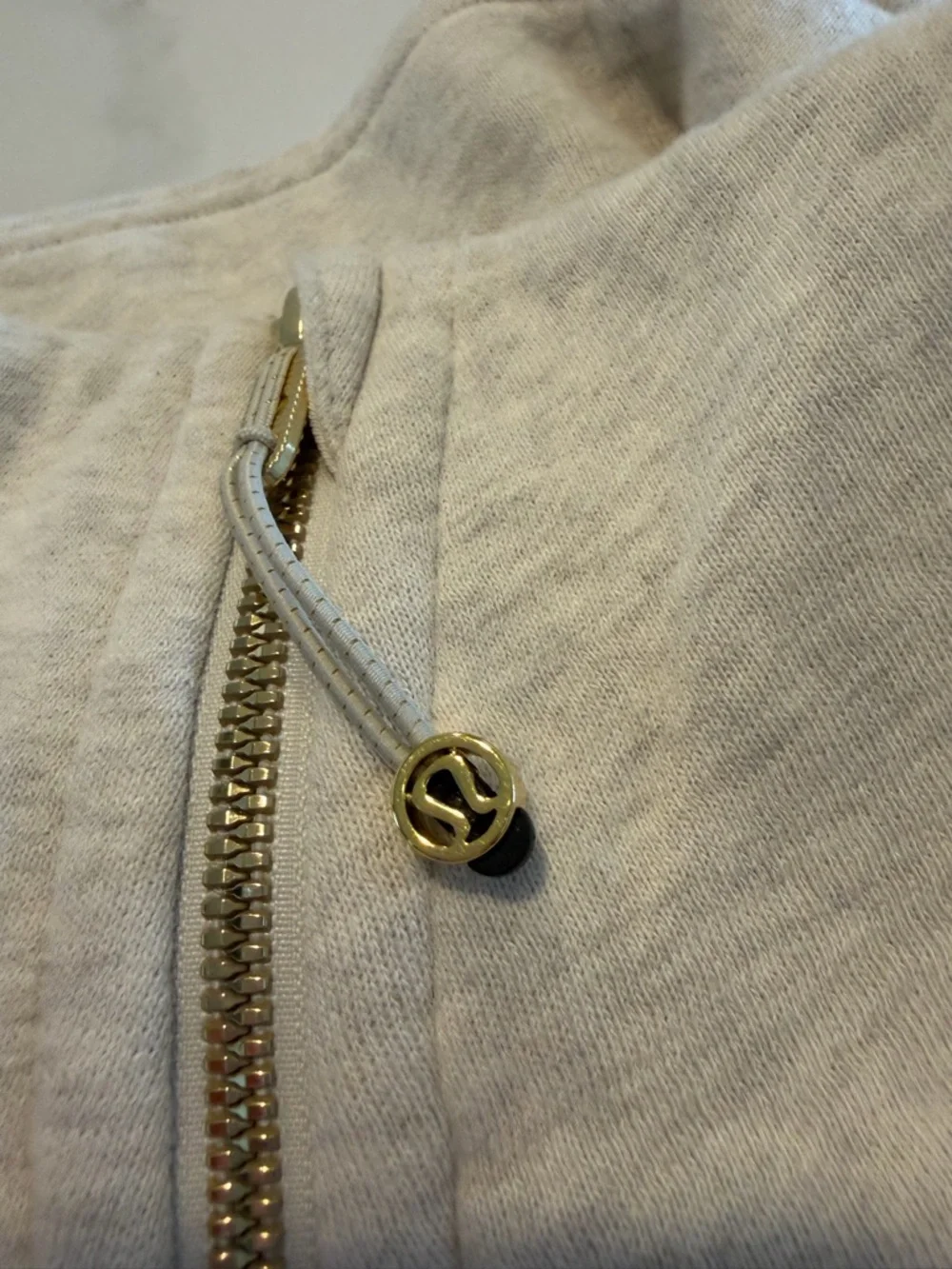 Scuba Crop Heathered Bone/Gold XL/XXL - Picture 2 of 5